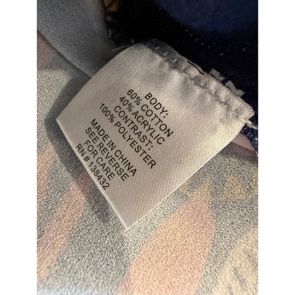 ModCloth 3X Navy Blue Tiger Floral Print Cardigan Sweater Women's - Picture 4 of 6